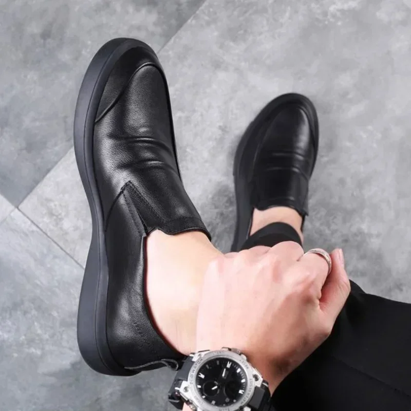 Men Shoes Clearance - Dress Shoes Man Cowhide Casual Business