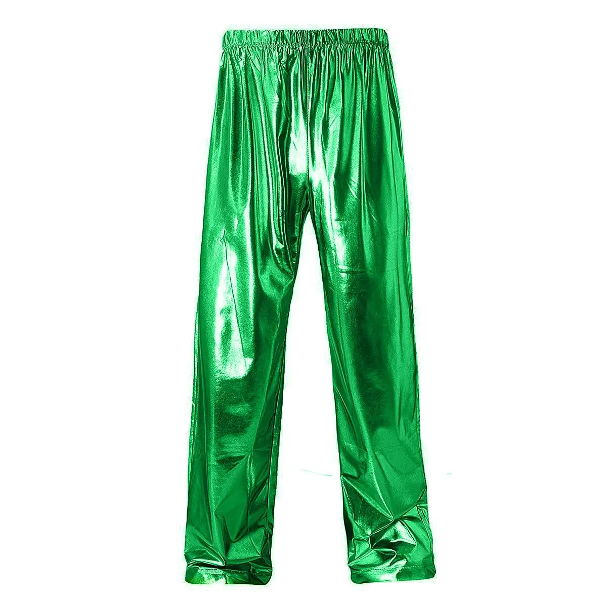 Men Shoes Xxl - Green Mens Shiny Trousers, Fashion Casual