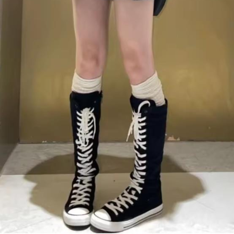 Canvas Sneaker High - 2026 Boots Women Sneakers Canvas Casual