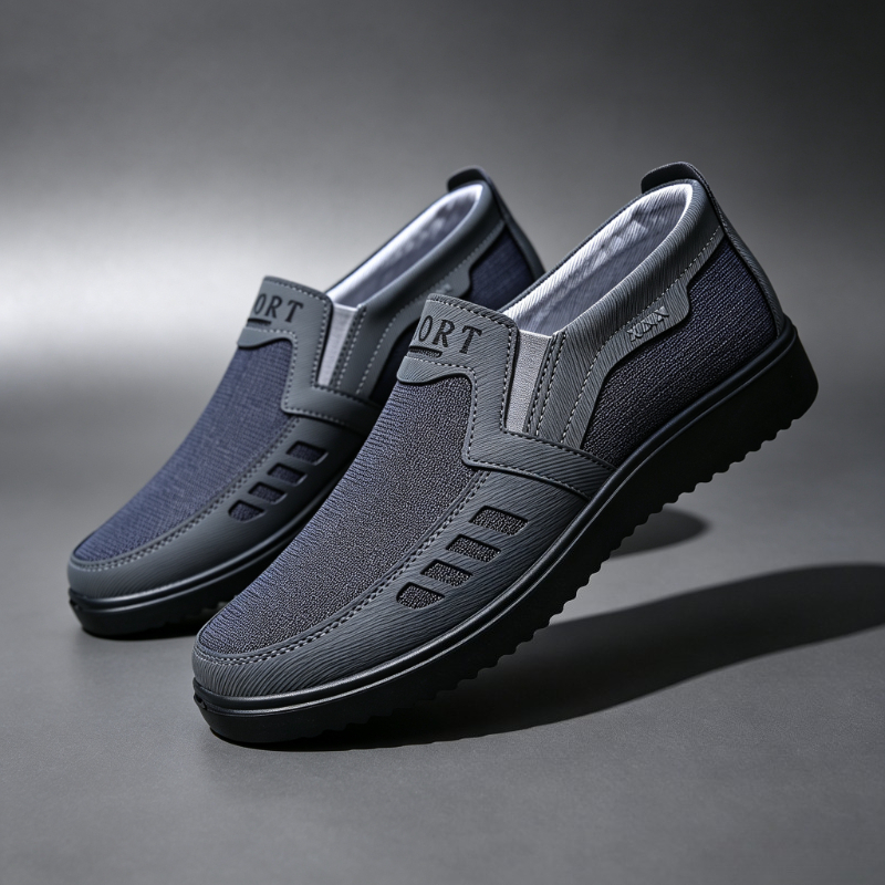 Men'S Shoes Popular - Men Slip‑On Canvas Loafers Breathable Comfort