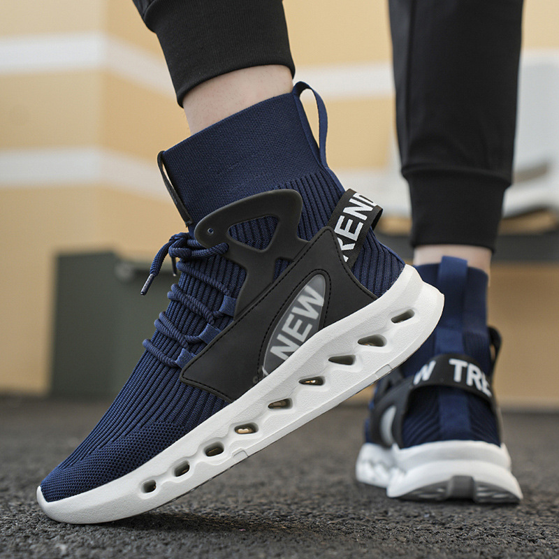Trendy Men High Top Sock Shoes - огляд і ціна Canvas Sneaker High