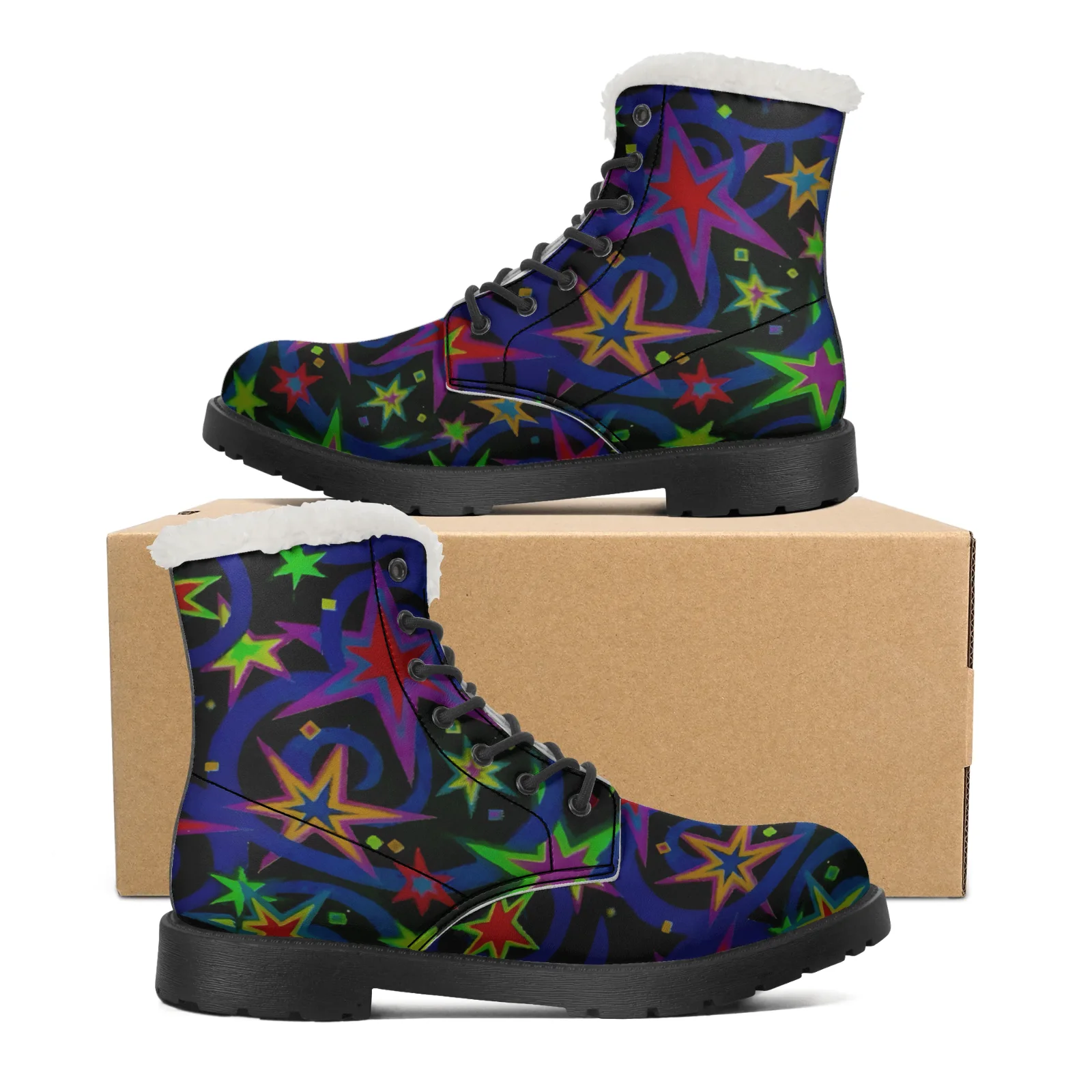 Starlit Sky Plush Snow Boots f - огляд і ціна Men Shoes Eu To Us Size