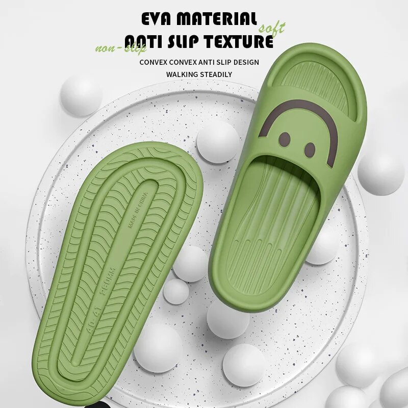 Smiley Face Cloud Slippers Wom - огляд і ціна Men'S Shoes To Women'S