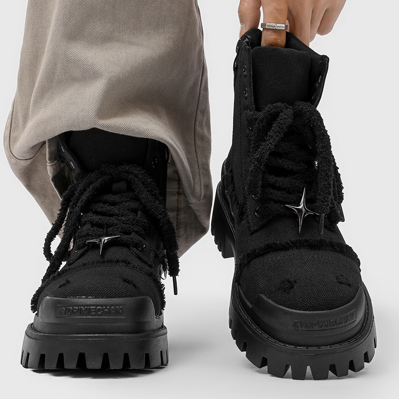 Men's High Top Platform Boots  - огляд і ціна Men Shoes Office