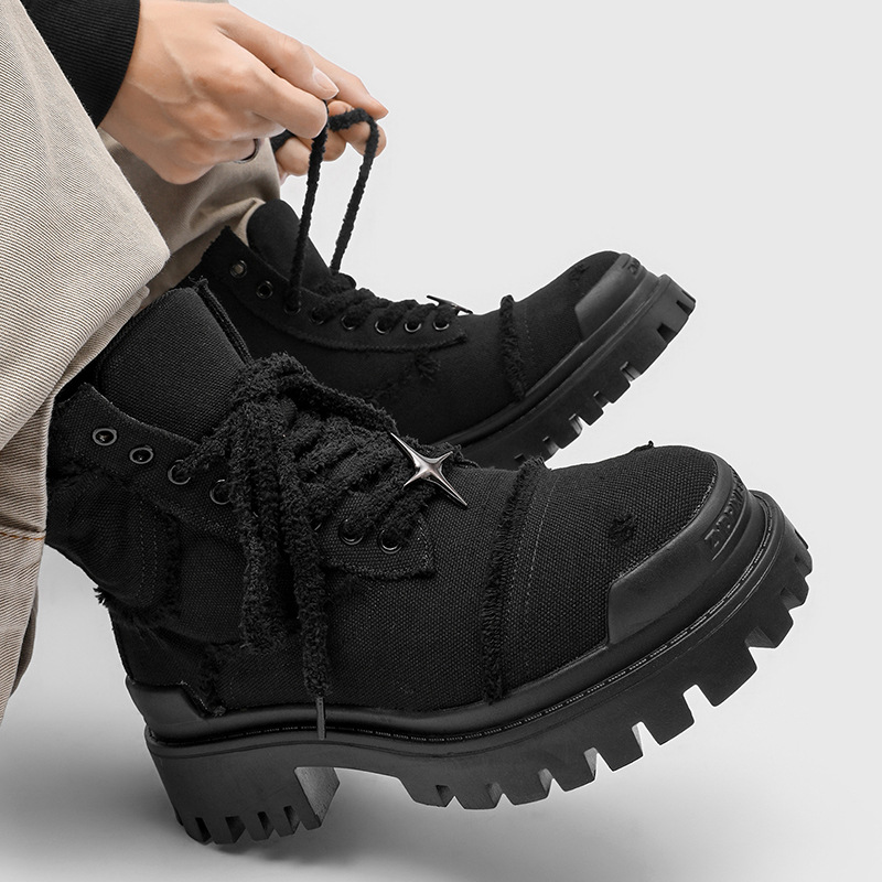 Men's High Top Platform Boots  - огляд і ціна Men Shoes Office