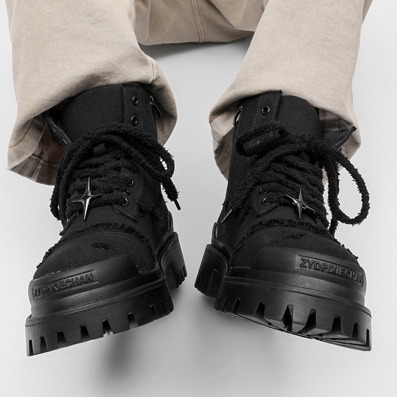 Men's High Top Platform Boots  - огляд і ціна Men Shoes Office