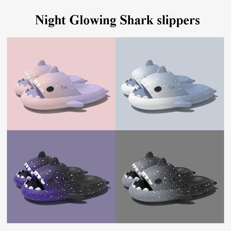 Cute Cartoon Shark Slippers Fo - огляд і ціна Men'S Shoes To Women'S