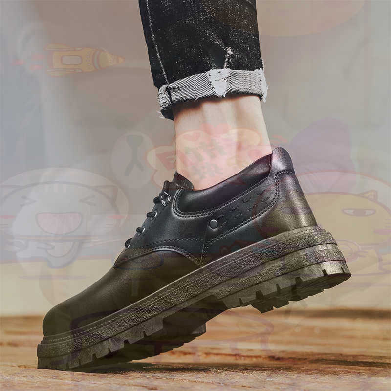 Dark Natural Leather Fashion T - огляд і ціна Men Shoes Eu To Us Size