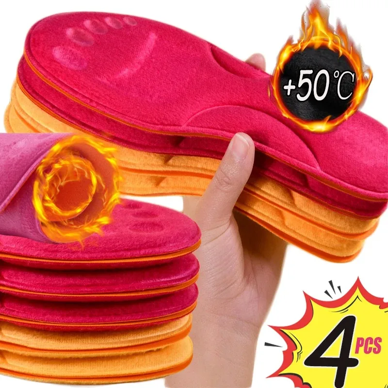 4pcs Winter Men Women Self Hea - огляд і ціна Men'S Shoes With Memory Foam