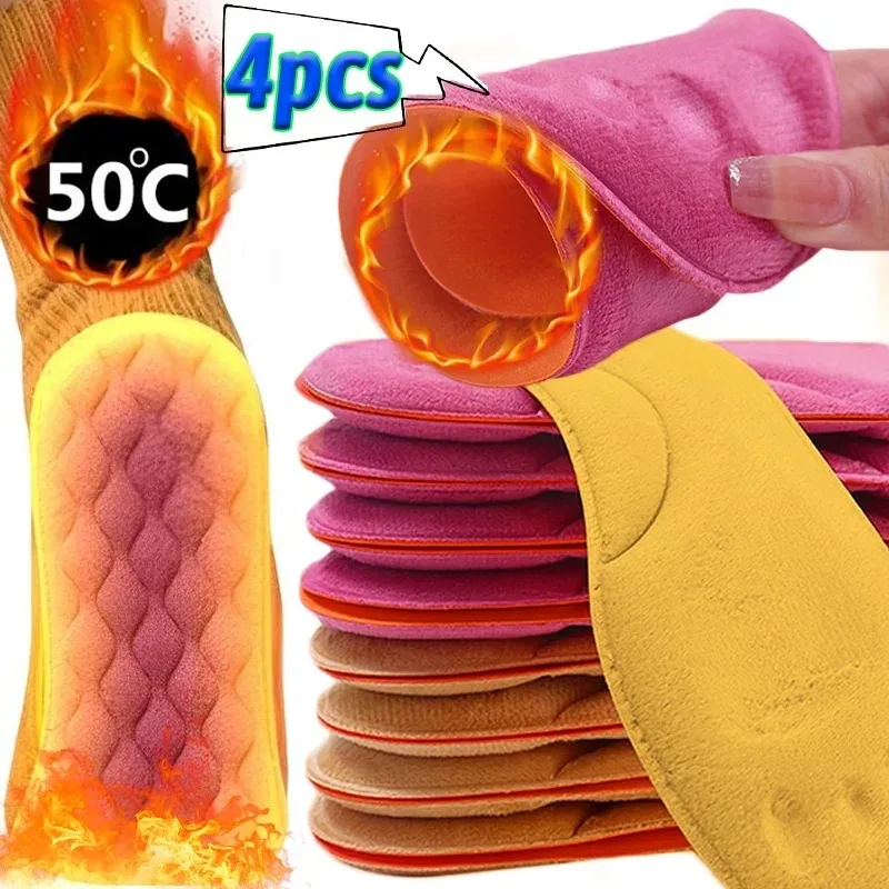 4pcs Winter Men Women Self Hea - огляд і ціна Men'S Shoes With Memory Foam