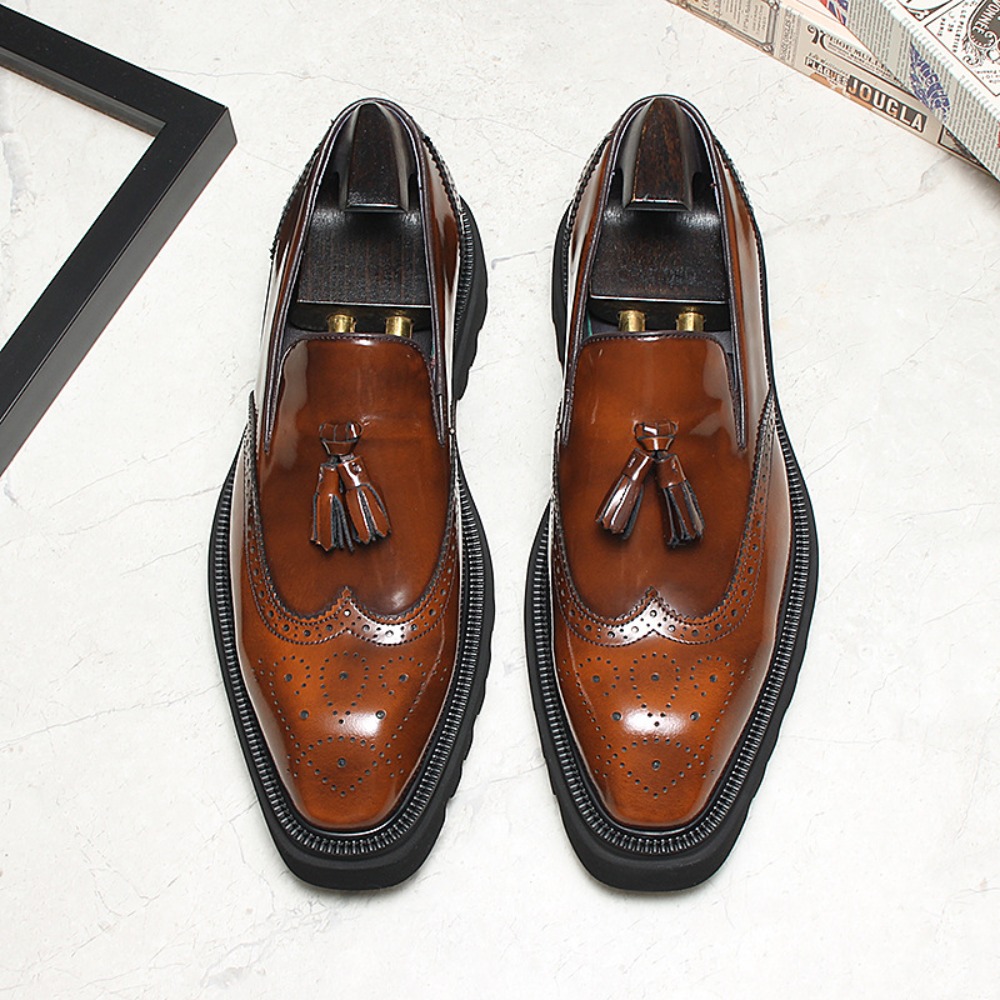 Men's Casual Business Leather  - огляд і ціна Men Shoes Eu To Us Size