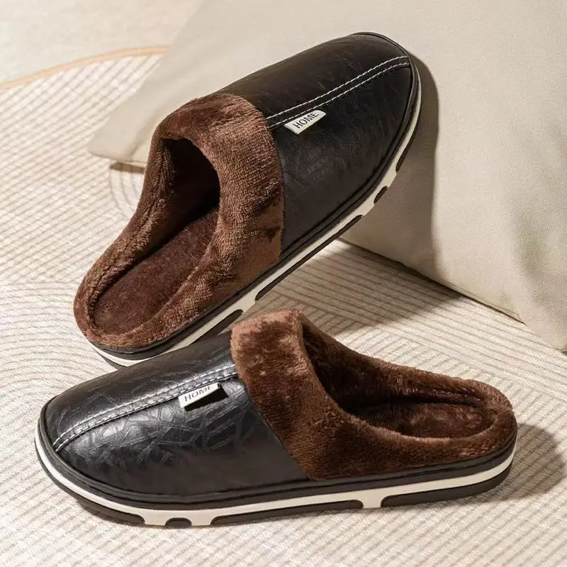 Men's Big Size Winter Slippers - огляд і ціна Men Shoes Xxl