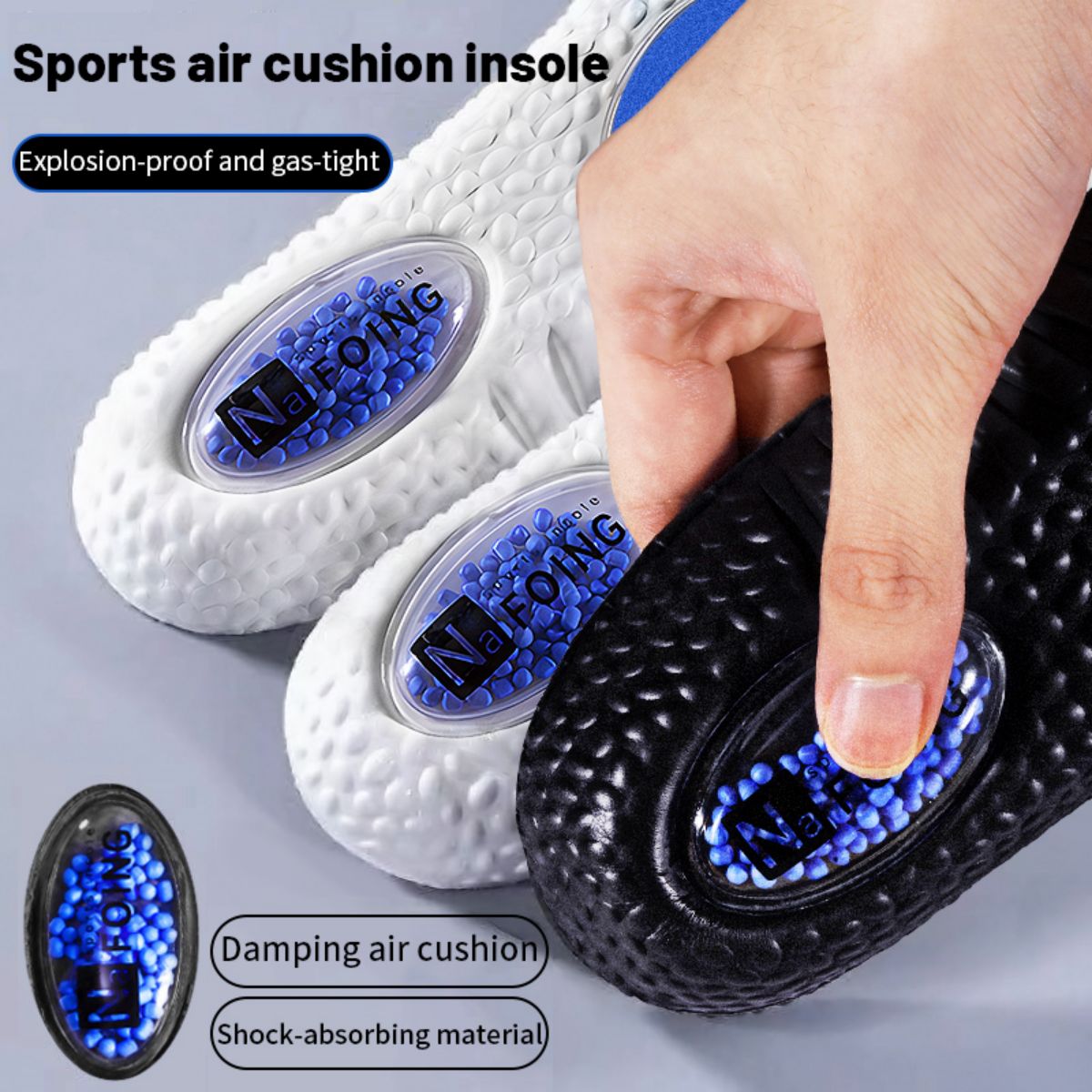 1Pair Upgrade Sports Shock Abs - огляд і ціна Men'S Shoes With Memory Foam