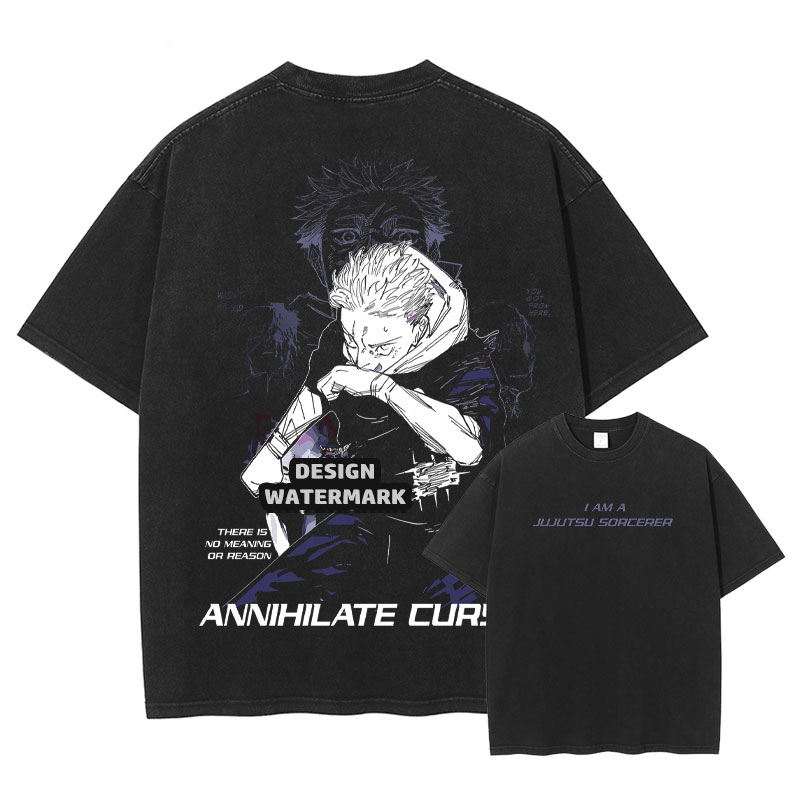 Anime JJK Gojo Saturo T Shirts - огляд і ціна Men Shoes Xxl