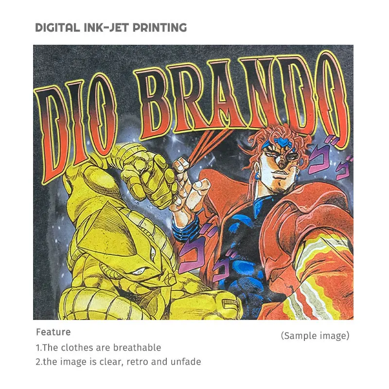 Bandai Anime JoJos T Shirt Vin - огляд і ціна Men Shoes Xxl