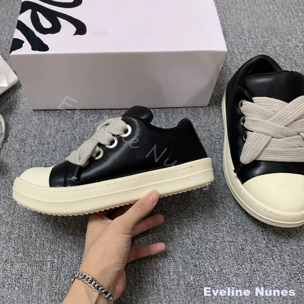 Unisex Black Leather Platform  - огляд і ціна Canvas Sneaker High
