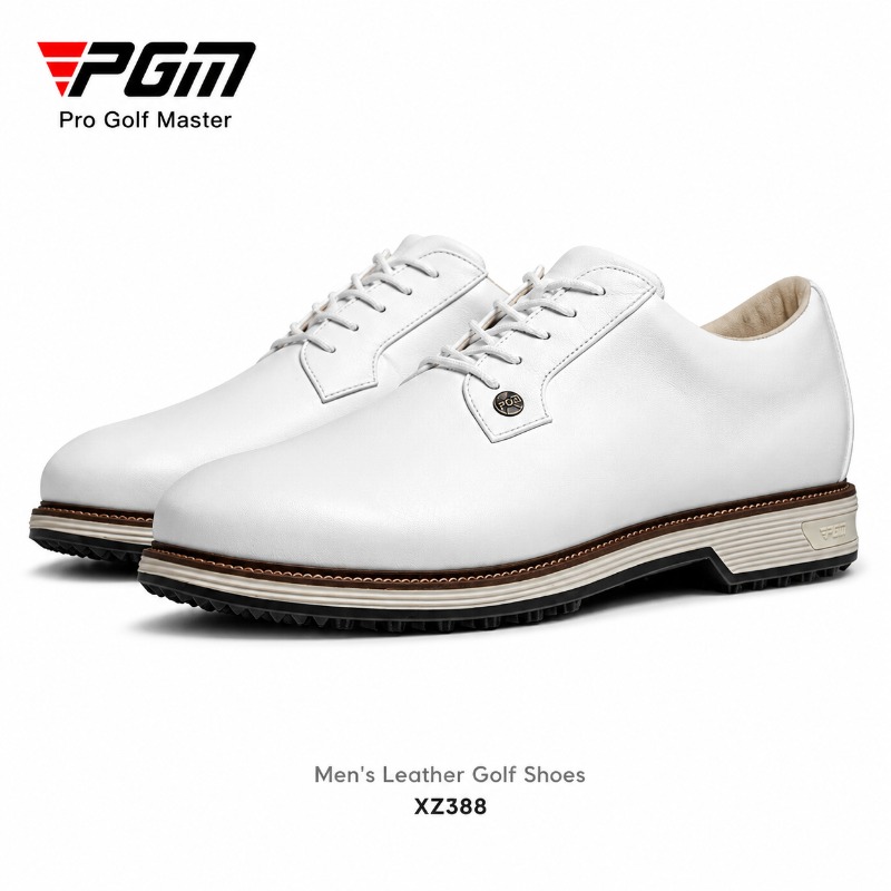 PGM Men's Cow Leather Golf Sho - огляд і ціна Men Shoes Eu To Us Size