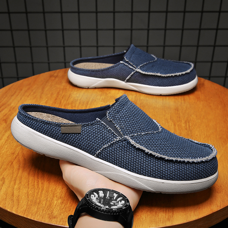Canvas Slip on Half Shoes for  - огляд і ціна Men Shoes Xxl