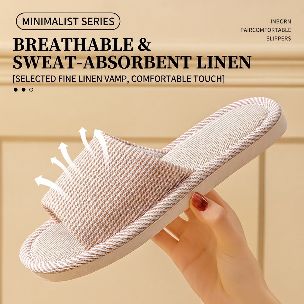 Breathable Flax Linen Slippers - огляд і ціна Men'S Shoes To Women'S