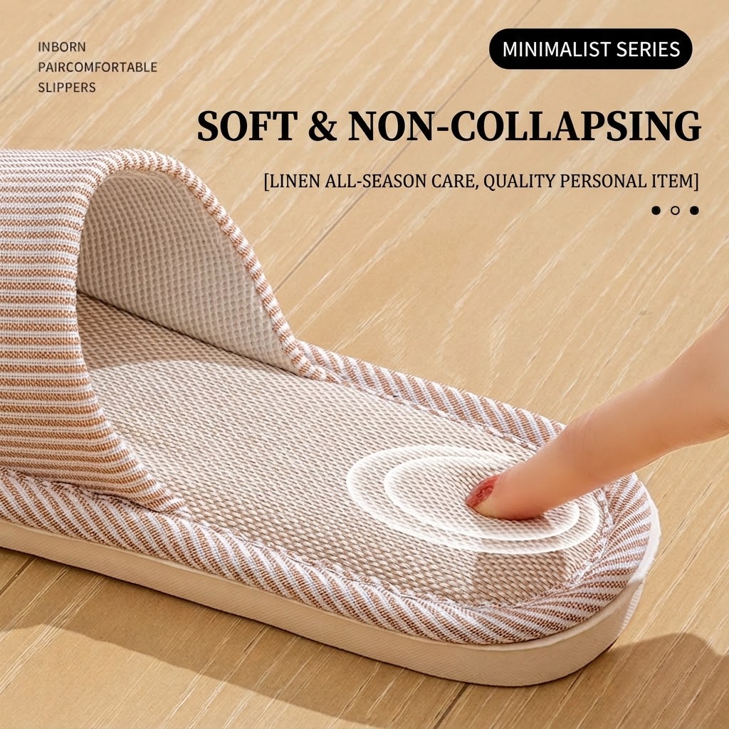 Breathable Flax Linen Slippers - огляд і ціна Men'S Shoes To Women'S