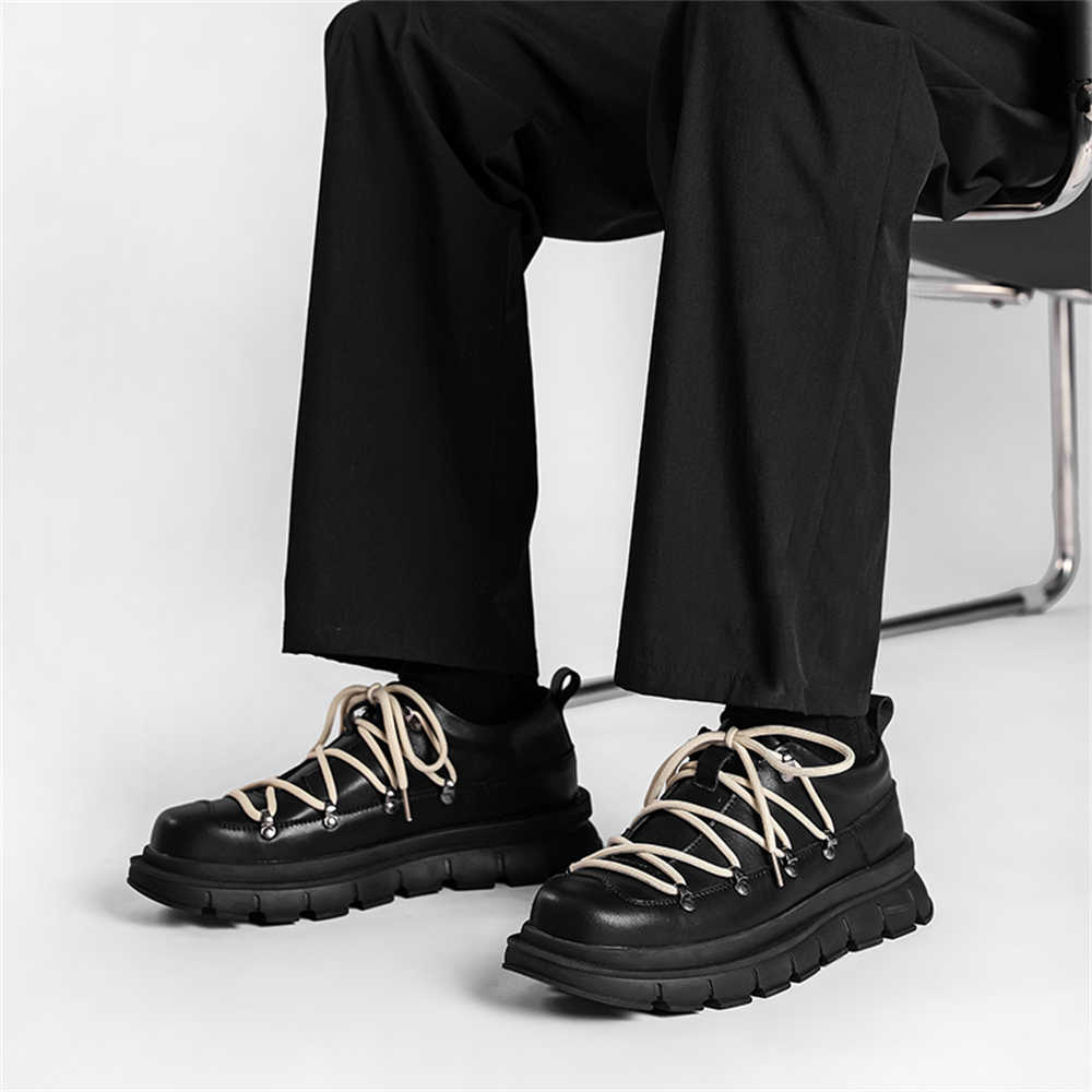 Laced Thick Heeled Sports Boot - огляд і ціна Men Shoes Name